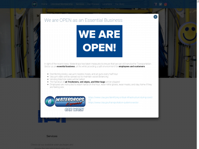 waterdropscarwash.com snapshot