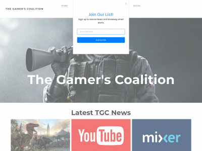 www.thegamerscoalition.com snapshot