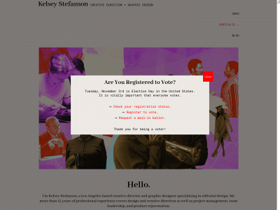 kelseystefanson.com snapshot