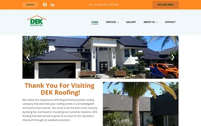 dekroofing.com snapshot