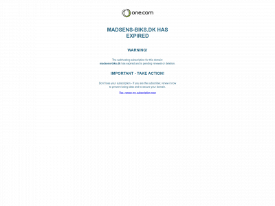madsens-biks.dk snapshot