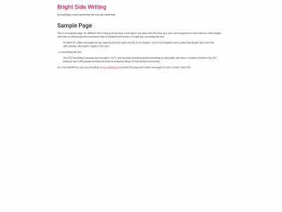 brightsidewriting.nl snapshot