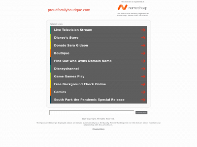 proudfamilyboutique.com snapshot