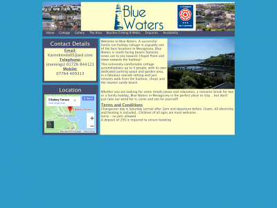 bluewatersmevagissey.co.uk snapshot