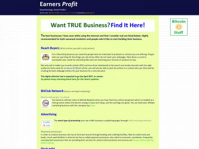earnersprofit.com snapshot