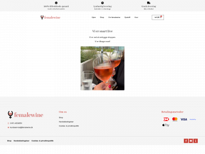 femalewine.dk snapshot