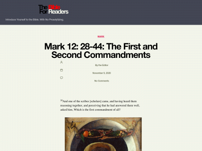 thebibleforreaders.com snapshot