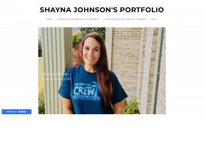 shaynajohnsonportfolio.weebly.com snapshot