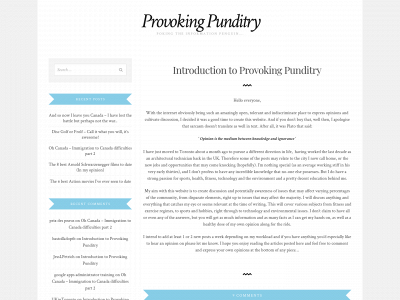 provokingpunditry.com snapshot