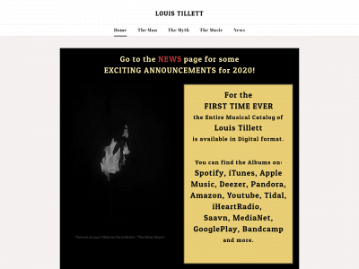www.louistillett.com snapshot