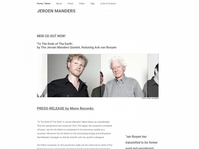 jeroen-manders-sax.com snapshot