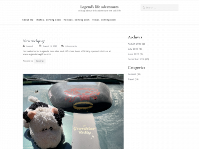 legendslifeadventures.com snapshot
