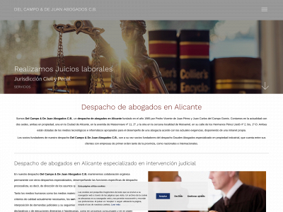 delcampoydejuanabogados.com snapshot