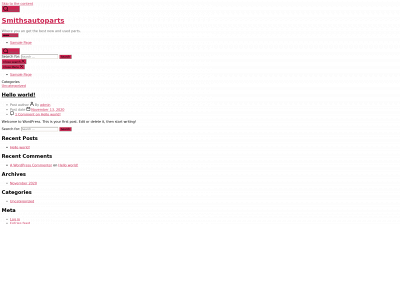 smithsautoparts.org snapshot