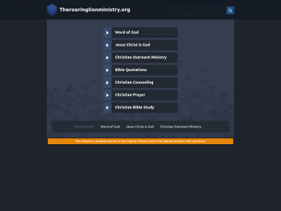 theroaringlionministry.org snapshot
