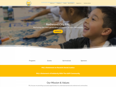 redwoodcitypal.org snapshot