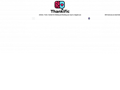 thankific.com snapshot
