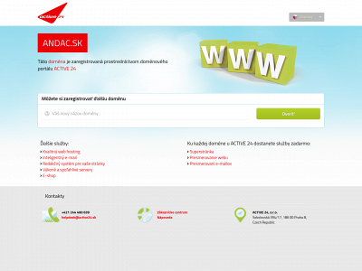 andac.sk snapshot