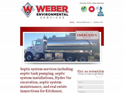 weberseptic.com snapshot