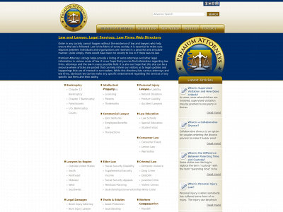 premiumattorneylistings.com snapshot