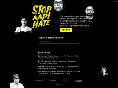 stopaapihate.org snapshot