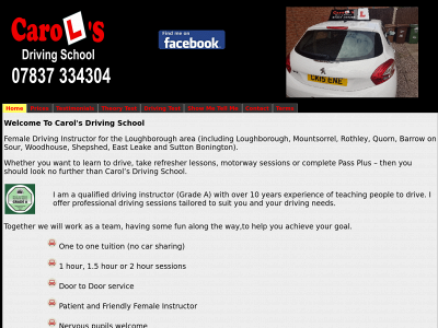 carolsdrivingschool.com snapshot