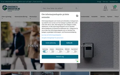 sikkerhetsgrossisten.no snapshot