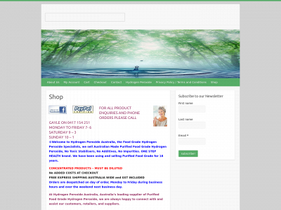 hydrogenperoxideaustralia.com.au snapshot