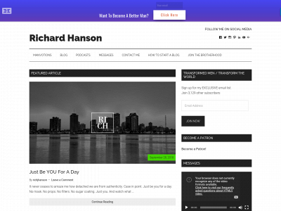 www.iamrichhanson.com snapshot