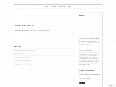 pineanddune.com snapshot
