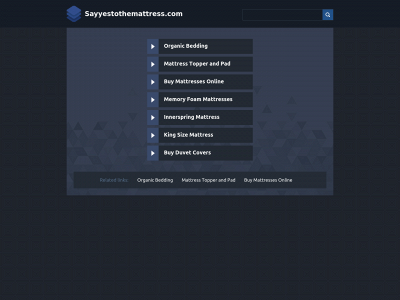 sayyestothemattress.com snapshot