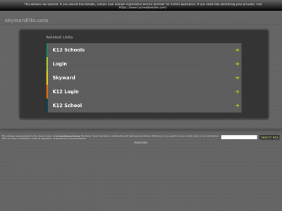 skywardlife.com snapshot
