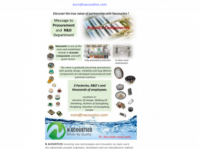 nacoustics.eu snapshot