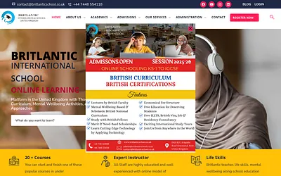britlanticschool.co.uk snapshot