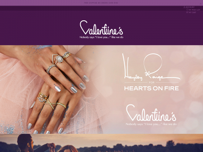 www.valentinesjewelry.com snapshot