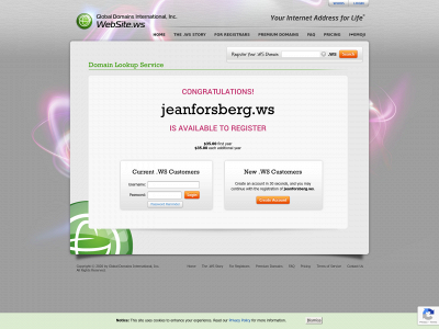 jeanforsberg.ws snapshot