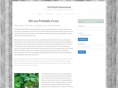 theplayfulhomestead.com snapshot