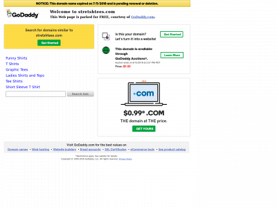 stretshtees.com snapshot