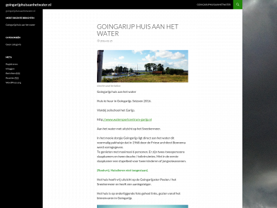 goingarijphuisaanhetwater.nl snapshot