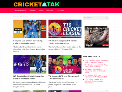 crickettak.com snapshot