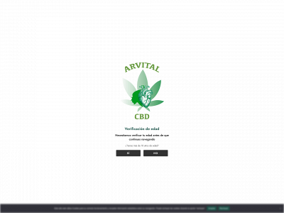 arvitalcbd.com snapshot