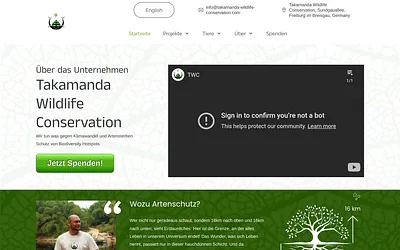 takamanda-wildlife-conservation.de snapshot
