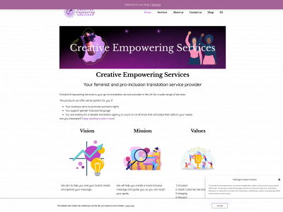 creativeempoweringservices.com snapshot