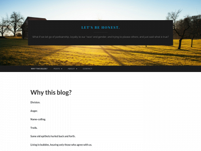 letsbhonest.org snapshot