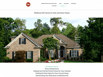 matthewsnchomeforsale.com snapshot