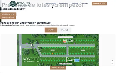 bosquesdelaponderosa.com snapshot