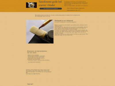 saxofonblad.dk snapshot