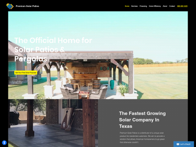 www.premiumsolarpatios.com snapshot