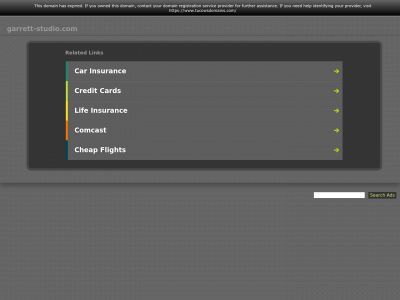 garrett-studio.com snapshot