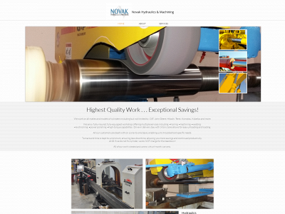 novakhydraulics.com snapshot